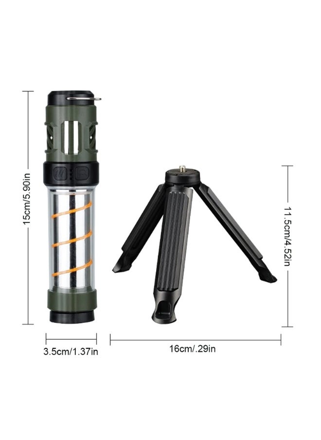 Generic 3 in 1 Camping Light USB Rechargeable Telescoping Tripod Outdoor Light Waterproof Flashlight with Triangle Bracket for Outdoor  - Image 5
