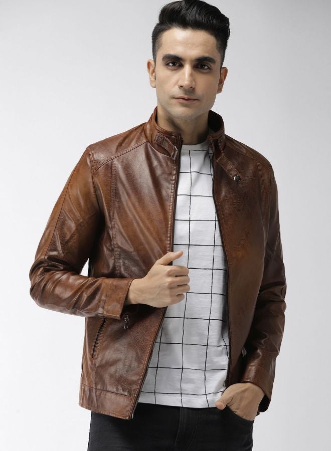 The Indian Garage Co جاكيت بأكمام طويلة و ياقة دائرية ضيقة للرجال من شركة الهند غاراج - Image 1