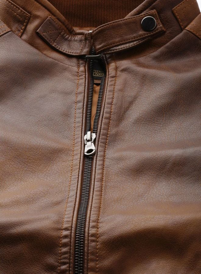 The Indian Garage Co جاكيت بأكمام طويلة و ياقة دائرية ضيقة للرجال من شركة الهند غاراج - Image 5