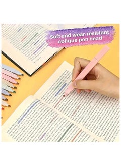 Generic 12-Pack Dual Tip Aesthetic Cute Pastel Highlighter Pen, No Bleed, Highlighter Markers for Office, Study Accessory Supplies  - Image 4