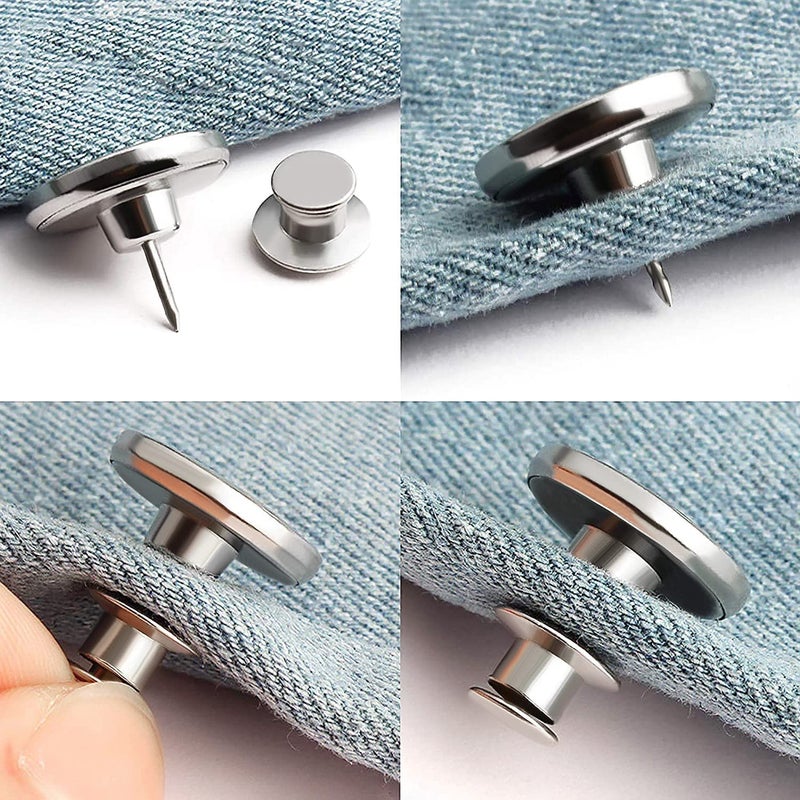 BLAGO Curtain Magnets Closure, Curtain Weights Magnets with Back Tack to Prevent Lights from Leaking, Curtain Magnetic Holdback Button for Home Bedroom Office Curtain Draperies (2) - Image 4
