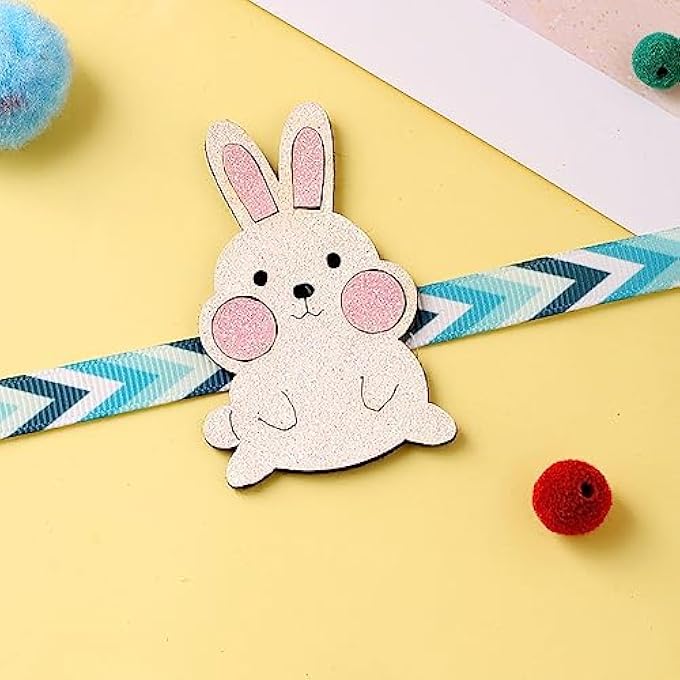 rayihni Cute Bunny Kids Rakhi With Roli Chaawal Pack - Image 3
