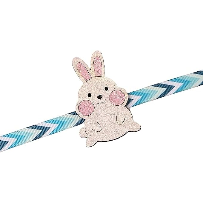rayihni Cute Bunny Kids Rakhi With Roli Chaawal Pack - Image 1