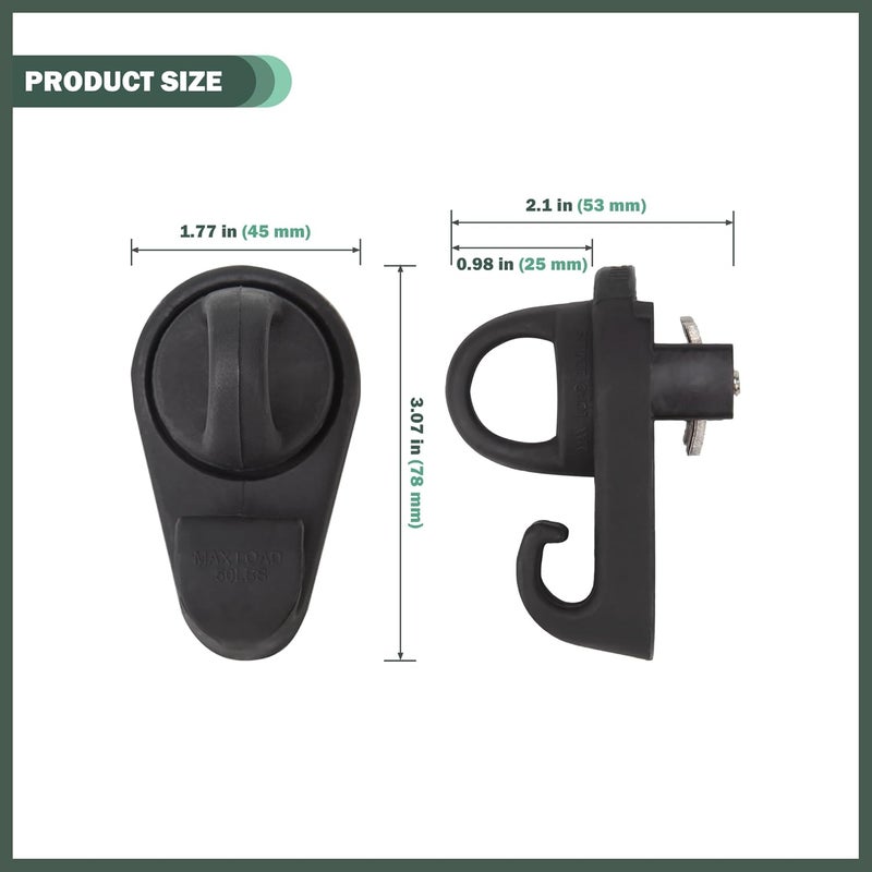 Phamyor Mini Tie Down Hooks for Toyota Tacoma & Tundra - Image 5
