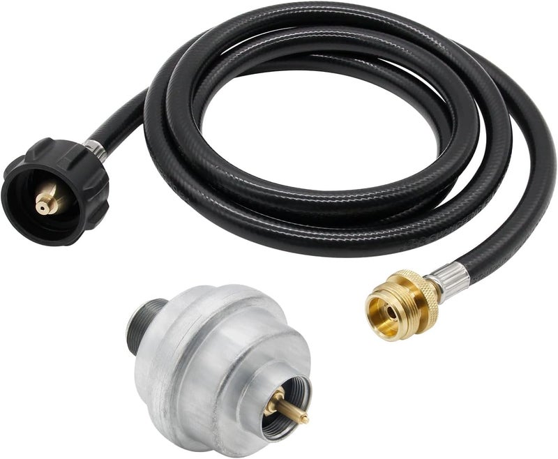 مرشح وقود البروبان Thaekuns F273699 مع خرطوم بطول 6 أقدام لاستخدامه مع سخان Mr Heater Buddy وBig Buddy للاستخدام الداخلي - Image 1