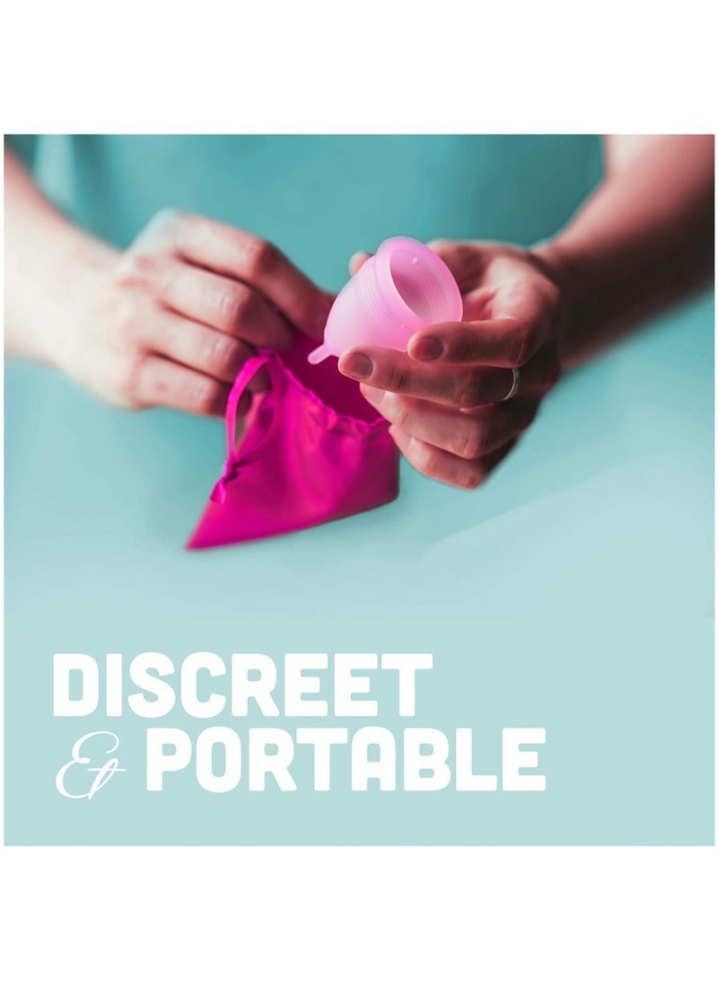 Generic Medical Grade Silicone Menstrual Cup Female Hygiene Menstruation Copa Women Menstrual Cup Silicone Reusable Menstrual Cup  - Image 2