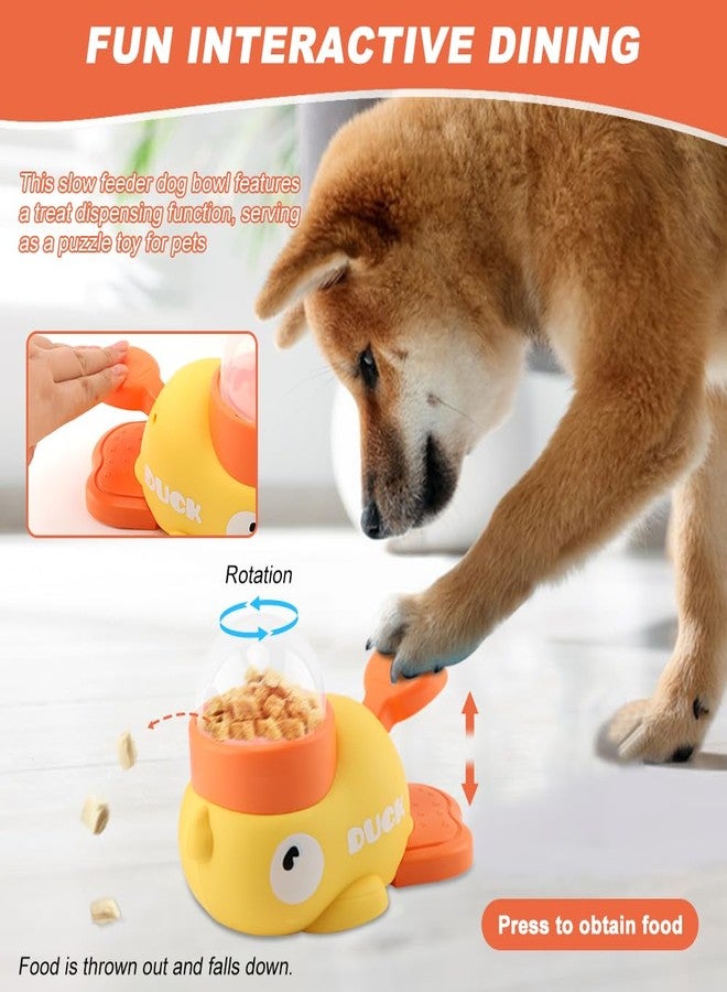 WeiLingBo Pet Treat Dispenser Toy, Duck-Shaped Interactive Dog Puzzle Slow Feeder Toy for Small Medium Dogs and Cats, Promotes IQ Training and Entertainment Reduces Bloating Anti-Gulping - Image 3