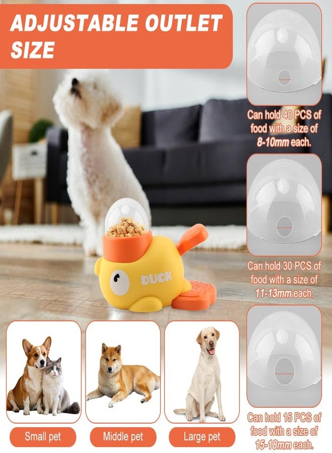 WeiLingBo Pet Treat Dispenser Toy, Duck-Shaped Interactive Dog Puzzle Slow Feeder Toy for Small Medium Dogs and Cats, Promotes IQ Training and Entertainment Reduces Bloating Anti-Gulping - Image 4