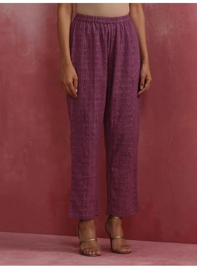 trueBrowns Cola Cotton Dobby Pleated Kurta Set