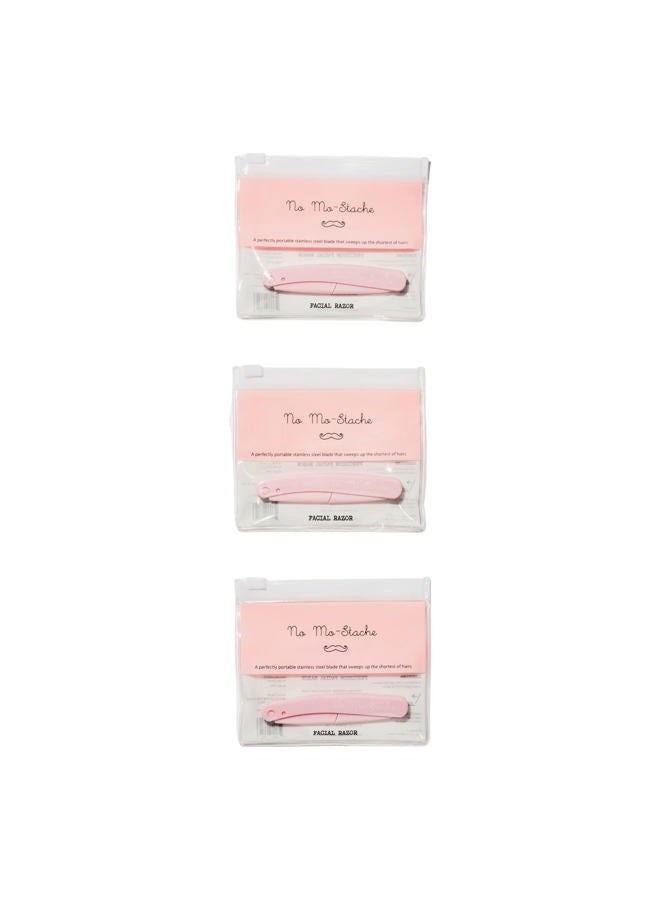 No Mo-Stache Facial Razor Bundle x 3 - Image 1
