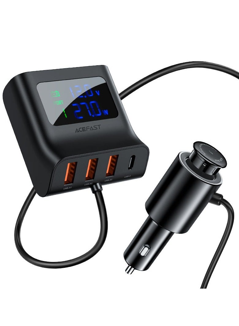 ACEFAST Fast Charge Car HUB Charger B8 (3xUSB-A+1xUSB-C) - Image 1