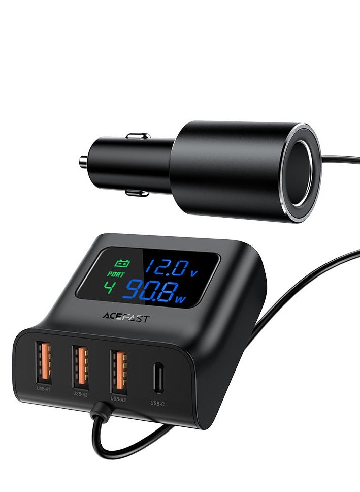 ACEFAST Fast Charge Car HUB Charger B8 (3xUSB-A+1xUSB-C) - Image 4
