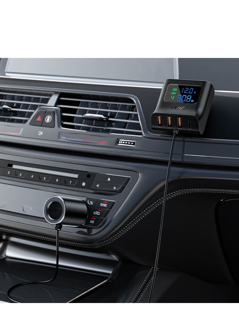 ACEFAST Fast Charge Car HUB Charger B8 (3xUSB-A+1xUSB-C) - Image 5