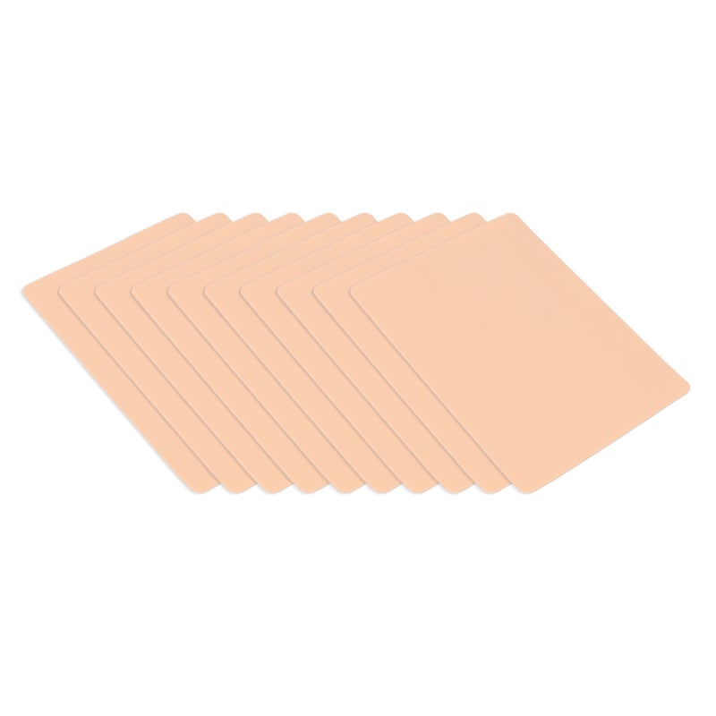 10pcs Blank Tattoo Practice Skin High Resilience Double Sides Soft Silicone Practice Skin for Beginners 1mm - Image 3