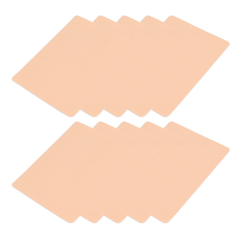 10pcs Blank Tattoo Practice Skin High Resilience Double Sides Soft Silicone Practice Skin for Beginners 1mm - Image 5