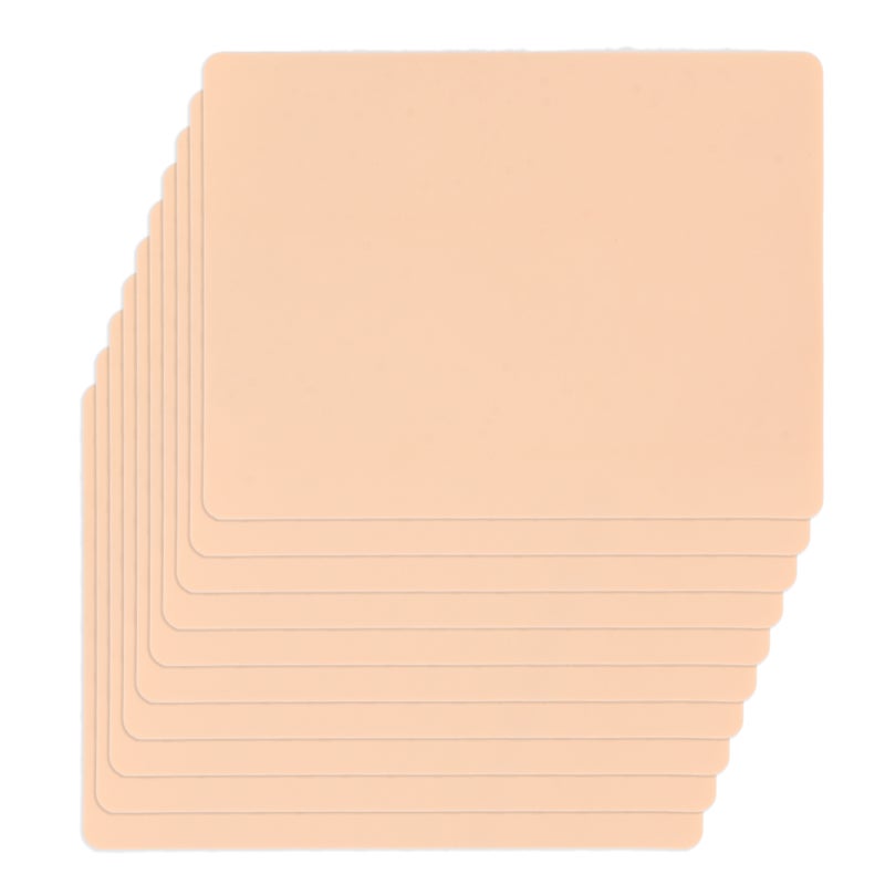 10pcs Blank Tattoo Practice Skin High Resilience Double Sides Soft Silicone Practice Skin for Beginners 1mm - Image 4