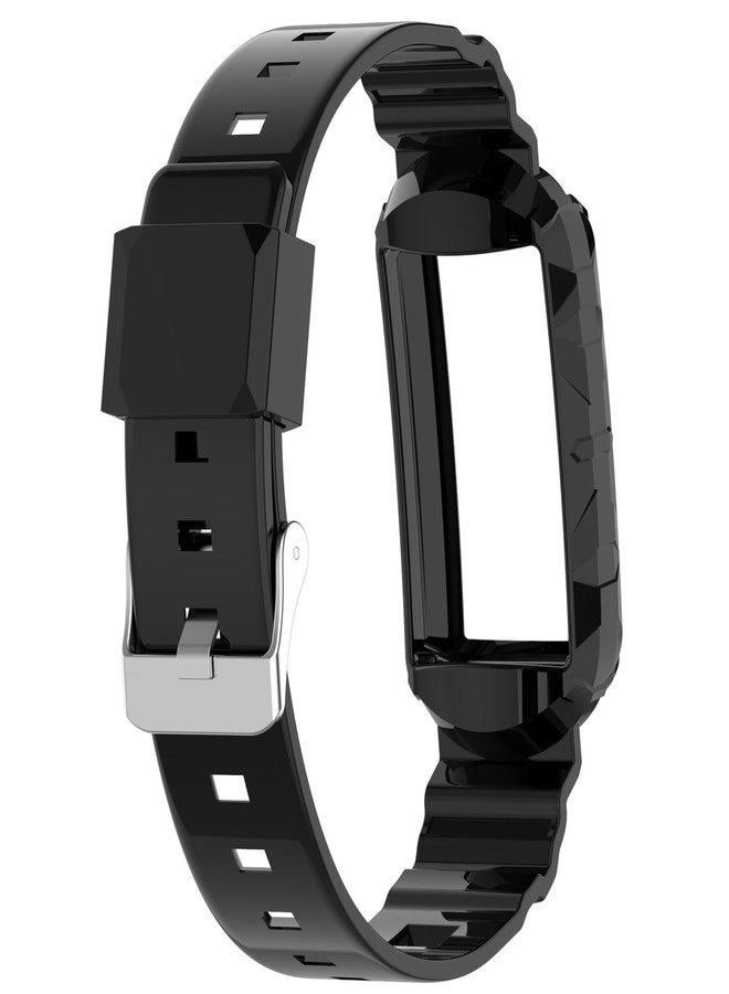 Disscool Replacement Wristbands Compatible with Fitbit Charge 6/Charge 5/Charge 4/Charge 3, Adjustable Soft Silicone Wrist Strap Integrated Band with Protective Case with Quick Release Watch - Image 2