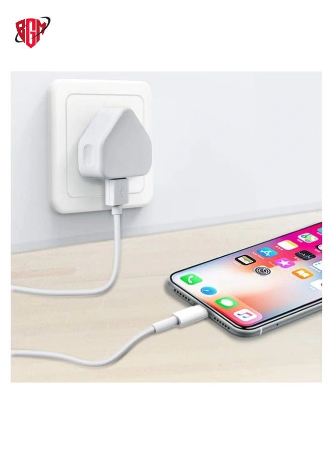 BGM 5V 1A Power Adapter Supply, USB Charger Cable and Plug Compatible for i Phone 5S, 6, 6S, 6 Plus, 6S Plus, 7, 7 Plus, 8, 8 Plus, XS, X, XS Max, 11, XR, i Pod Touch 5G Power Cord  - Image 2