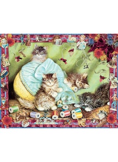 Cynthia Hart's Victoriana Cats: Sewing with Kittens 1,000-Piece Puzzle  - Image 5