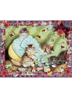 Cynthia Hart's Victoriana Cats: Sewing with Kittens 1,000-Piece Puzzle  - Image 2