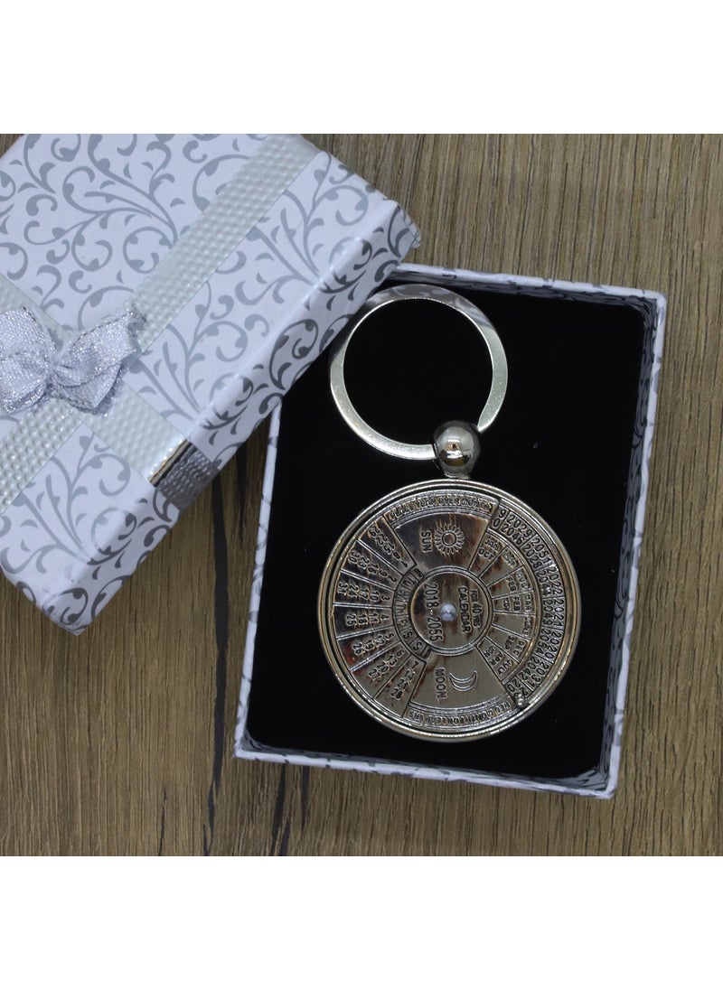 Ada Lazer Ada Laser Personalized Metal 40 Year Calendar Keychain  - Image 3