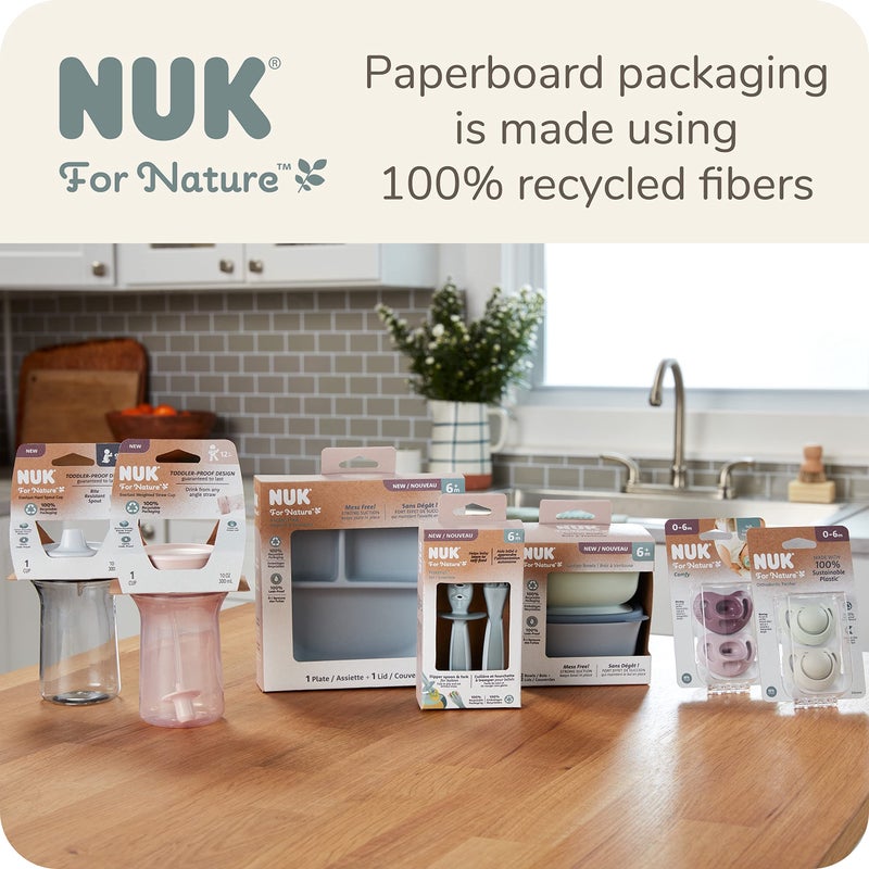 NUK for Nature Suction Plate and Lid, Leak-Proof Lid, Microwave, Freezer, & Top Rack Dishwasher Safe, BPA & Latex-Free, Pack of 1 - Image 5