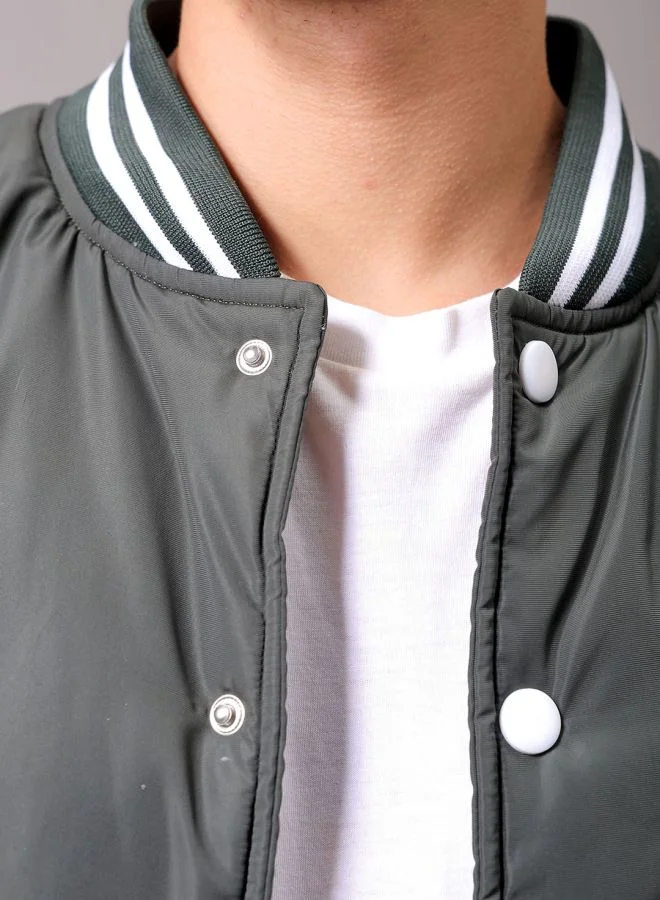 شركة المرآب الهندية Men Slim Fit Colourblocked Puffer Jackets