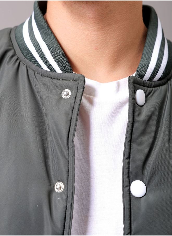 The Indian Garage Co Men Slim Fit Colourblocked Puffer Jackets  - Image 5