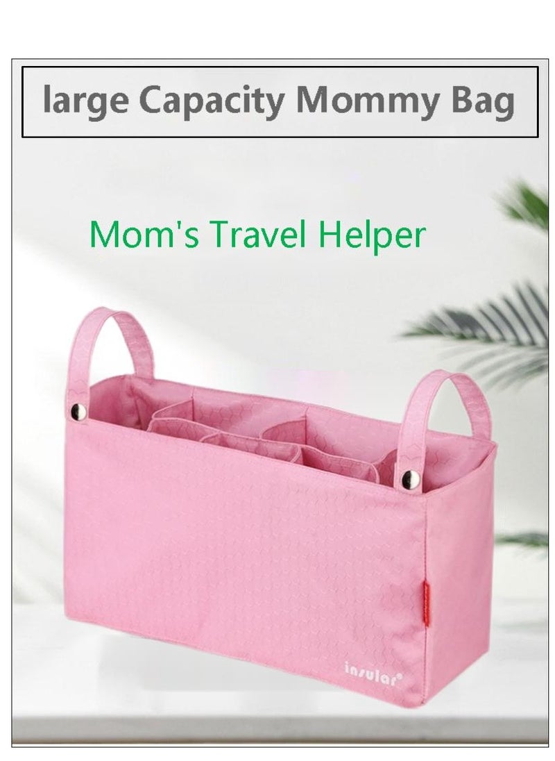 insular - Pink Portable Stroller Storage Bag - Image 1