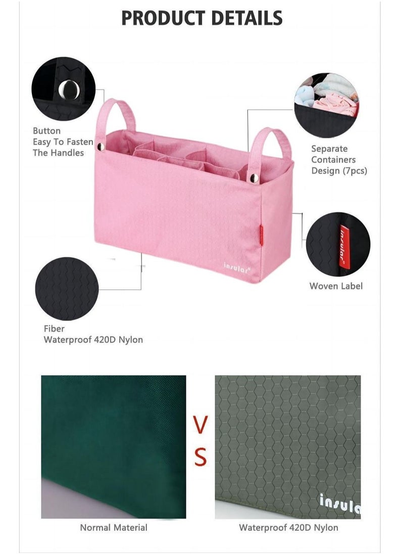 insular - Pink Portable Stroller Storage Bag - Image 1