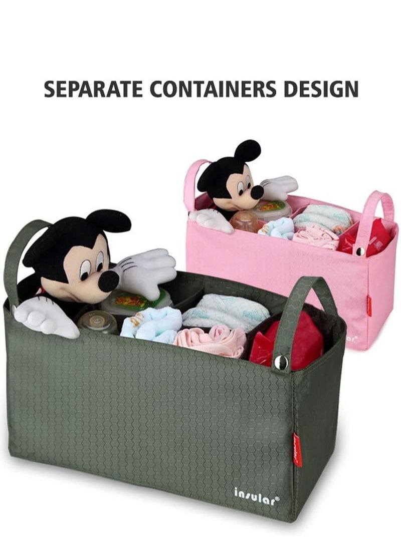 insular - Pink Portable Stroller Storage Bag - Image 1