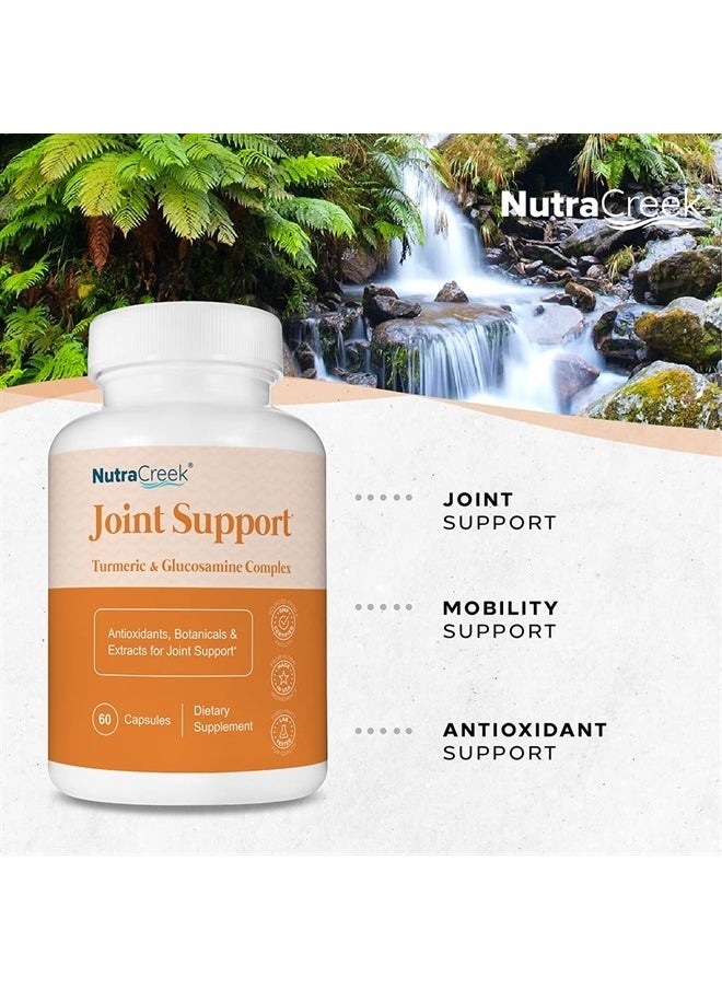 NutraCreek - Joint Support | Turmeric and Glucosamine Supplement with BioPerine to Support Healthy Joints Naturally. Also Contains Ginger, Chondroitin and Boswellia | 60 Capsules (1) - Image 1