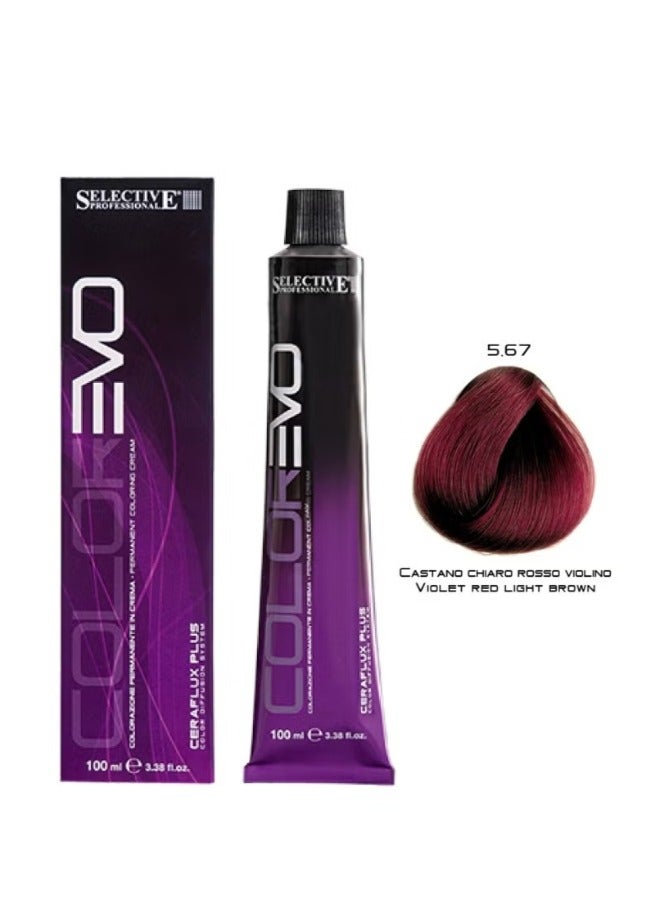 Selective Professional ColorEvo 5.67 Light Brown Red Violet 100 ml - Image 1