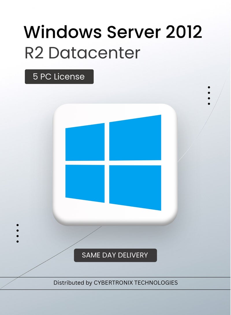 Windows Microsoft Windows Server 2012 R2 Datacenter | 5 PC License | Digital License | SAME DAY DELIVERY