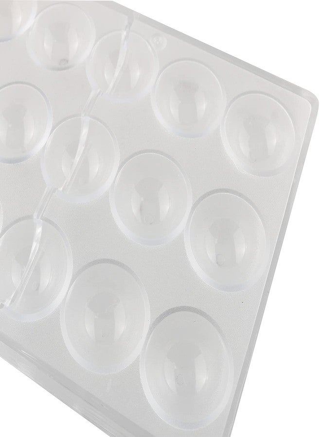 JCBIZ Chocolate Mold 24-Grid Semi-Sphere Shapes Clear Acrylic Chocolate Maker DIY Candy Mould - Image 3