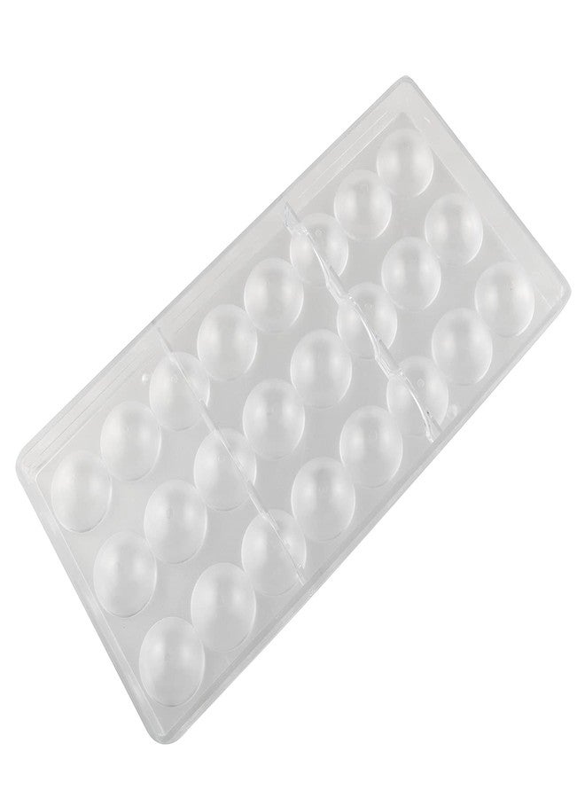 JCBIZ Chocolate Mold 24-Grid Semi-Sphere Shapes Clear Acrylic Chocolate Maker DIY Candy Mould - Image 2