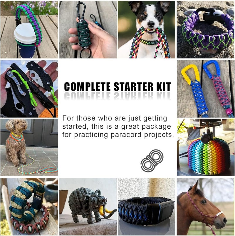 WEREWOLVES 550 Paracord Type III - Survival Paracord Bracelet Rope Kits - Tent Rope Parachute Cord Combo Crafting Kits, Many Colors of Outdoor Survival Rope - Great Gift - Image 5
