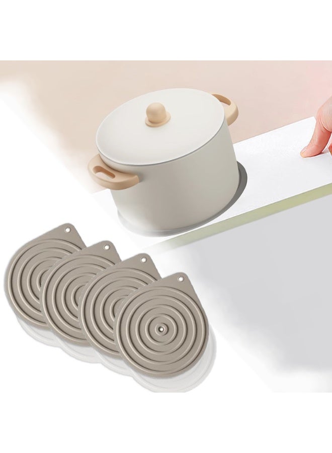 CMGTYYD 4 Piece Microwave Plate Warmer, Food Warming Mat, Multi-Purpose Silicone Food Warmer, Microwave Non-Slip Silicone Mat, Warming Plate, Perfect for Oven Hot Pot Dinner Cooking - Image 1