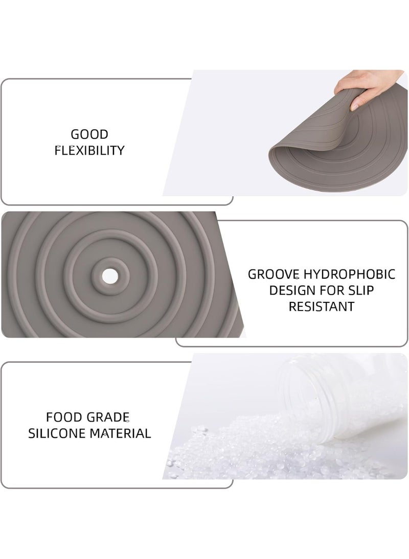 CMGTYYD 4 Piece Microwave Plate Warmer, Food Warming Mat, Multi-Purpose Silicone Food Warmer, Microwave Non-Slip Silicone Mat, Warming Plate, Perfect for Oven Hot Pot Dinner Cooking - Image 4