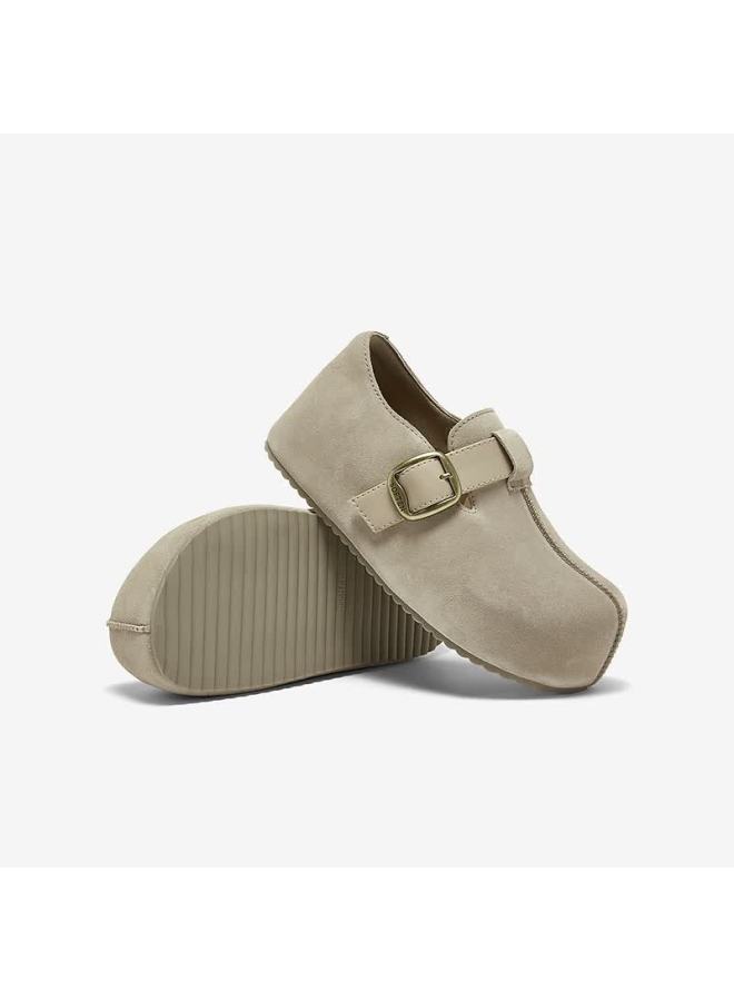 BASTO Bata Spring Birkenstock Style Fashion Simple Retro Casual Women's Flats E7333am6 Beige Size 34 - Image 3