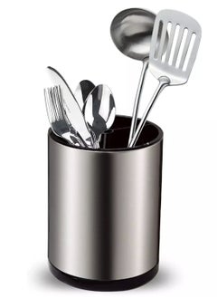 Stainless Steel Rotating Kitchen Utensil Holder | 360° Spinning Cooking Tool Organizer | Durable Space-Saving Kitchen Storage for Spoons, Spatulas, and Kitchen Accessories