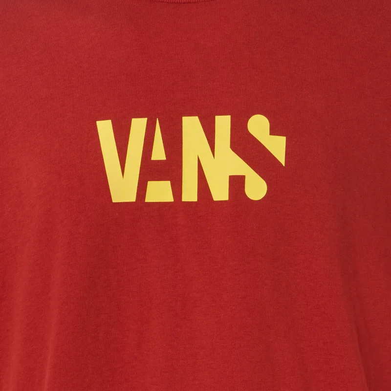 VANS Red Men's Logo T-Shirt for Men | Best Price UAE