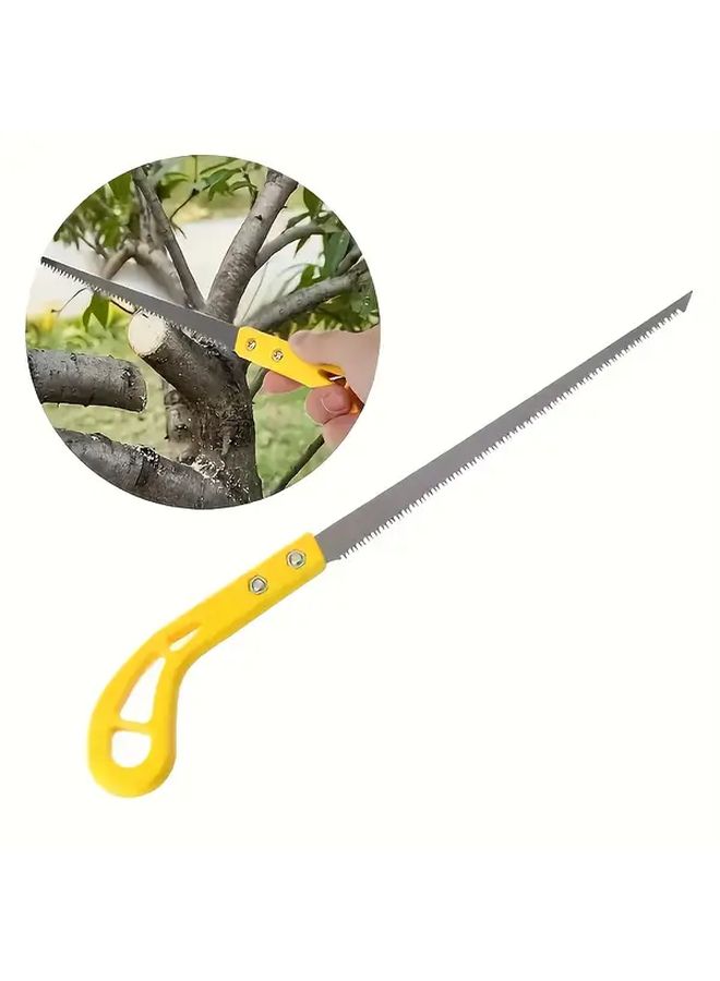 Multifunctional Yellow Hand Saw Gray Hand Saw And Diamond File Woodworking Tool Set - Image 2
