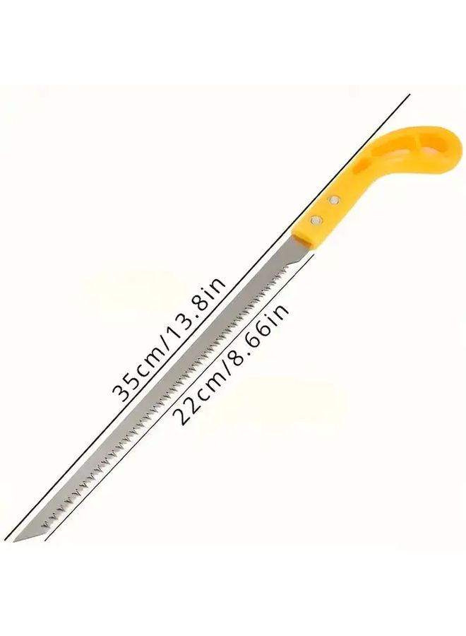Multifunctional Yellow Hand Saw Gray Hand Saw And Diamond File Woodworking Tool Set - Image 4