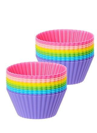 24 PCS Silicone Cupcake Non-Stick Muffin Cake Multicolored Chocolate Liner Baking Cup Mold - pzsku/Z24D6929C739C5D78AE1FZ/45/_/1734327583/7e588811-2555-4f5c-a64b-2c539c16aad6