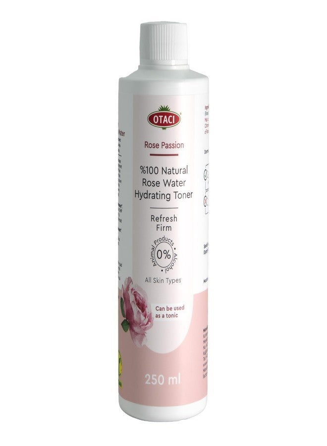 OTACI Rose Passion 100% Natural Rose Water Hydrating Toner, Facial Skin Moisturizer Hydrating Natural Cleanser (250ml) - Image 2