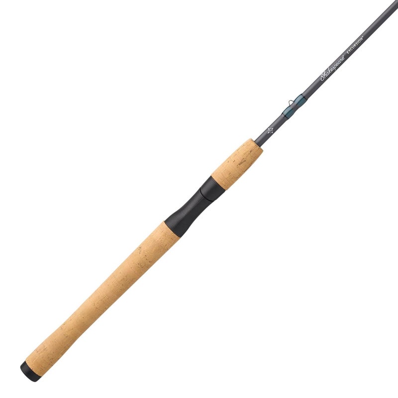 Shakespeare Excursion Spinning Rod, 6'6", 2-Piece Fishing Rod, Medium Power, 6-12 lb Line Rating, 3/8-5/8 oz Lure Rating - Image 1