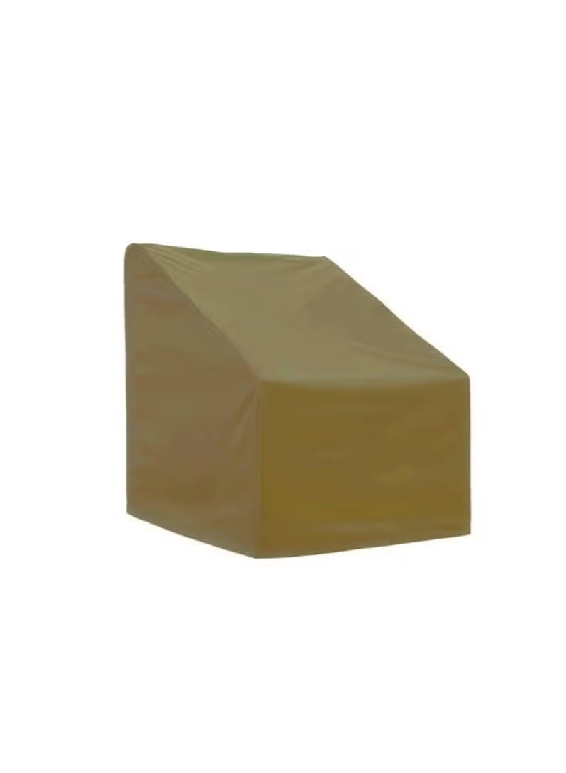 Package Two 2 Duty Oxford Polyester Chair Covers, UV and Water Resistant, Beige, 125 x 66 x 86 cm WL240607-13 - Image 3