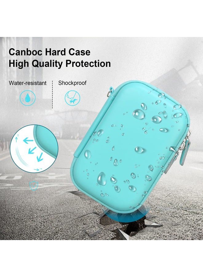 Canboc Digital Camera Case for CAMKORY/Sevenat/Lecran/Besungo/VAHOIALD/BEVLXNIV/IWEUKJLO Video Vlogging Camera and Other Compact Portable Mini Teens Cameras, Mesh Bag fit Cable, Green - Image 4