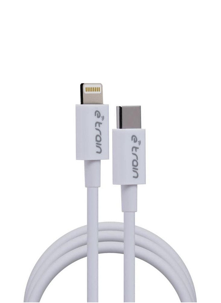 E-Train - Type-C to Lightning for iPhone Sync and Charge Cable 20W, 1M - Image 1